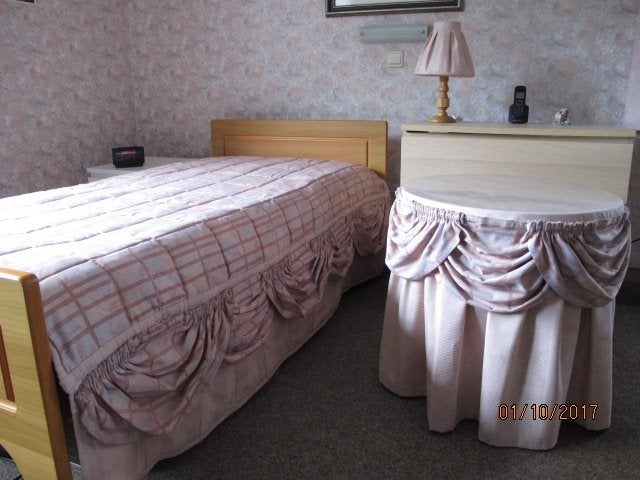 beddensprei voor 2pers bed & tafelkleed - zalm / abrikoos, Gebruikt, Meerkleurig, Overige typen, Tweepersoons