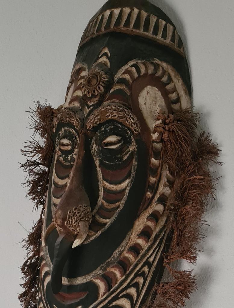 Iatmul  dansmasker * Nieuw Guinea * Sepik * Tribal Artefact, Ophalen of Verzenden