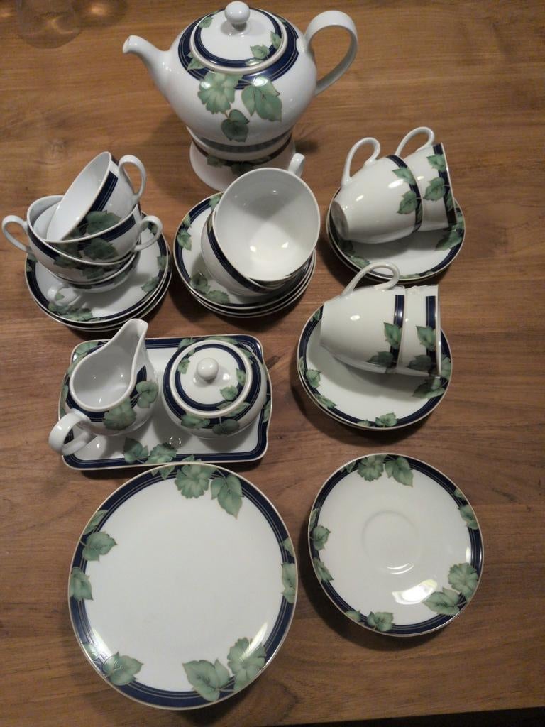 Douwe Egberts Klimop Servies, Ophalen, Gebruikt, Keramiek, Overige stijlen