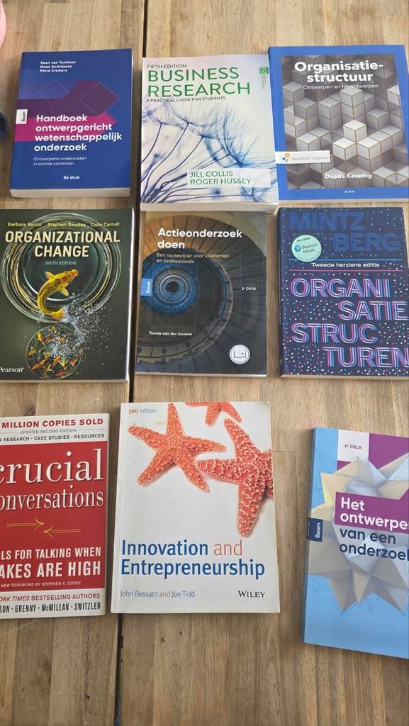 9 Bedrijfskunde & Onderzoeksboeken (2024/25, Nieuwstaat), Ophalen of Verzenden, Gamma, Zo goed als nieuw, HBO