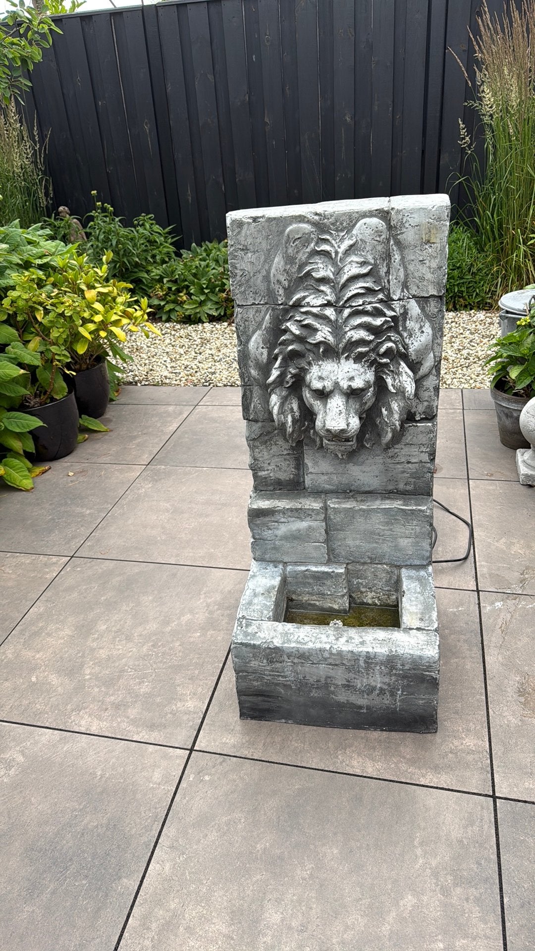 Waterfontein bak, Ophalen, Zo goed als nieuw, Kunststof, Waterornament