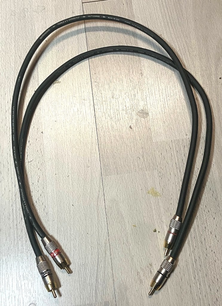 Audioquest Topaz X2 Hyperlitz interlink, Ophalen of Verzenden, Zo goed als nieuw, Minder dan 2 meter, Interlink-kabel