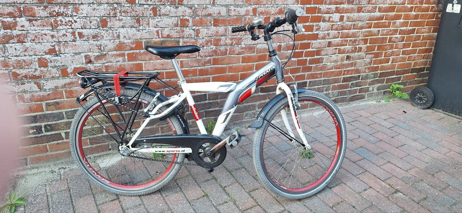 Sparta jongensfiets met versnellingen en bagagedrager, Ophalen, Sparta, Velgrem, Versnellingen