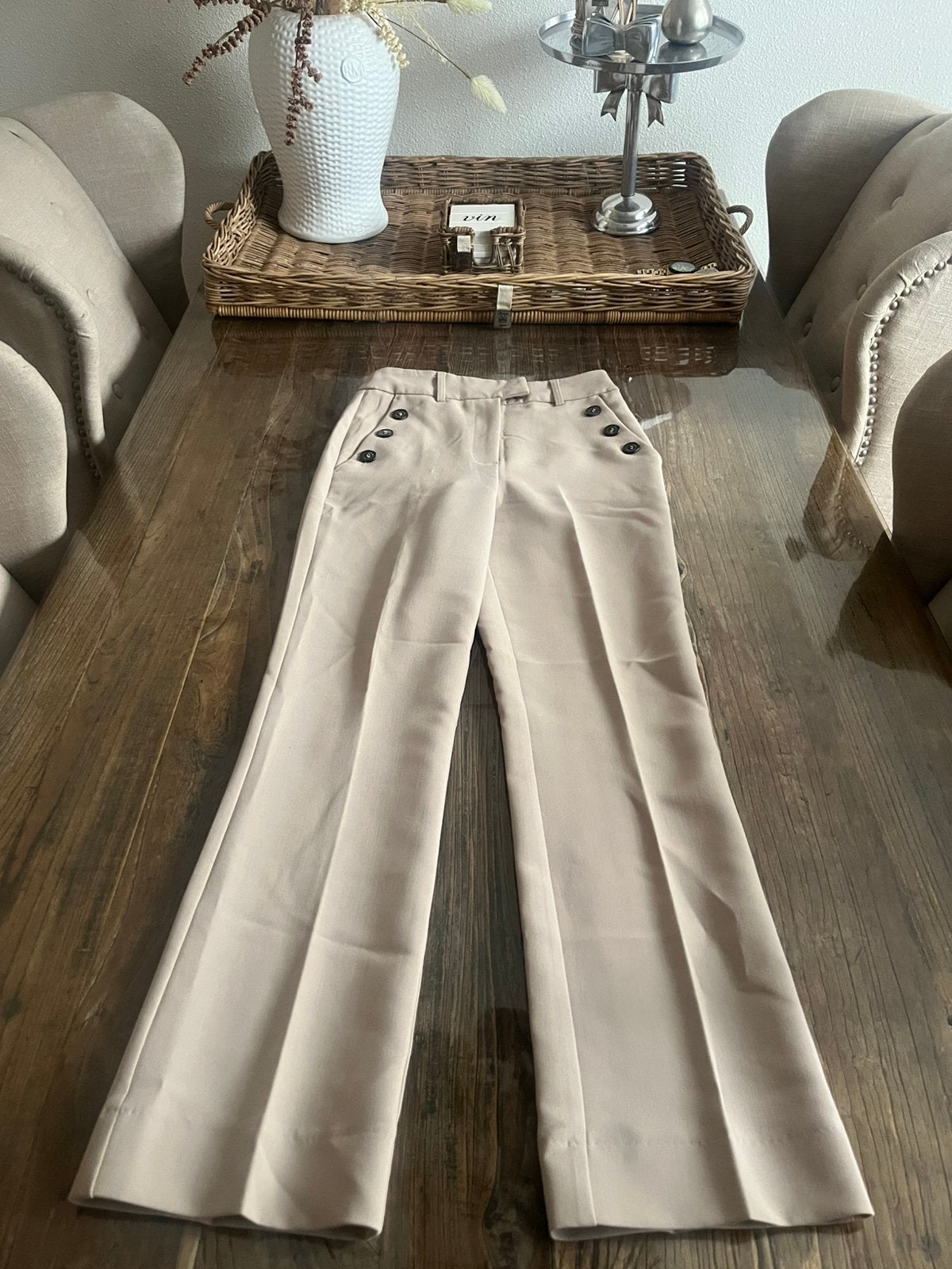 Josh v broek maat xs kes als nieuw, Beige, Ophalen of Verzenden, Zo goed als nieuw, Maat 34 (XS) of kleiner