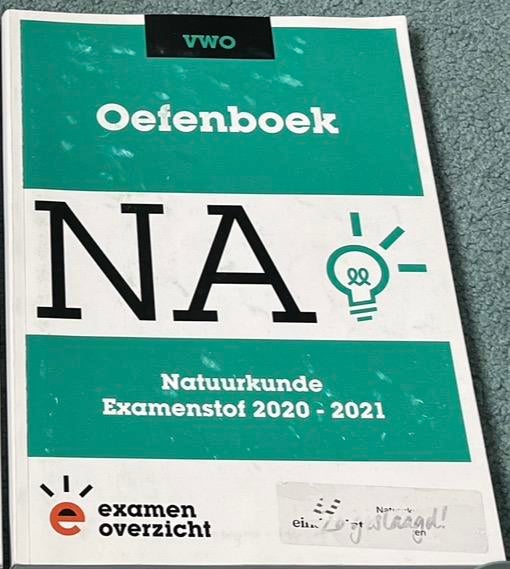 Natuurkunde oefenboek examenoverzicht VWO, Ophalen of Verzenden, Gelezen, VWO, Natuurkunde