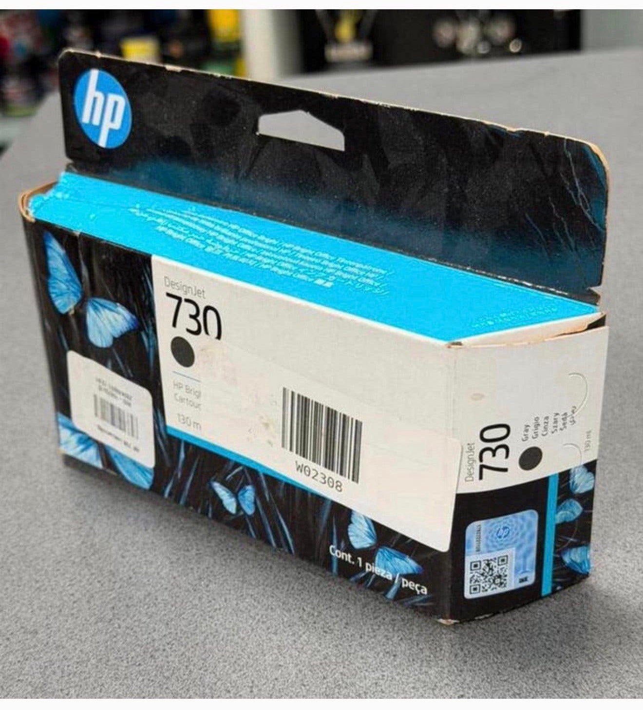 HP 730 (P2V66A) inktcartridge grijs (origineel) gray grey, P, Cartridge, P, P