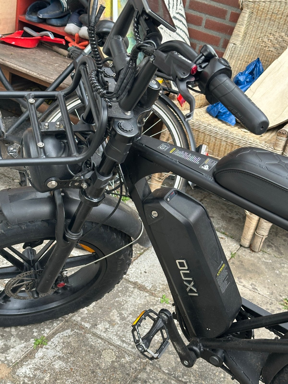 Ouxi V8 Pro E-bike - Fatbike, Zo goed als nieuw, Minder dan 47 cm, 50 km per accu of meer, Ophalen