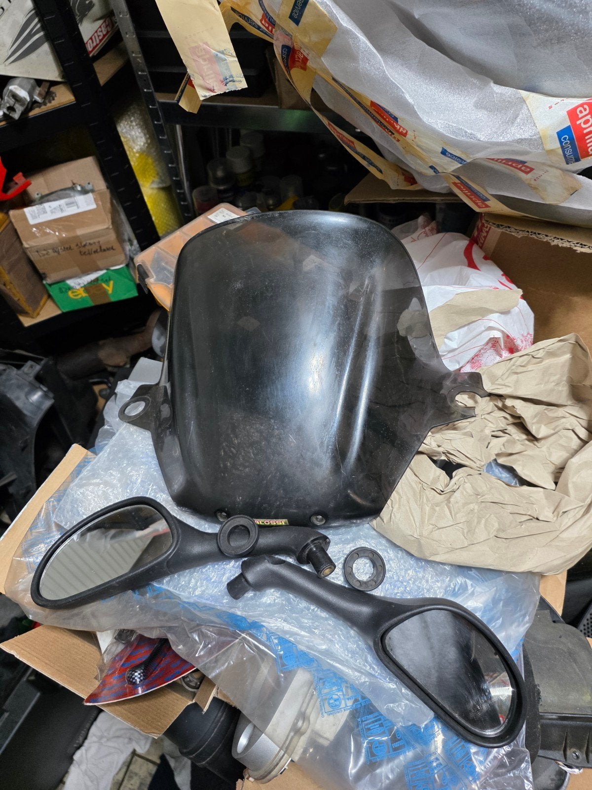 Gilera runner hoge windscherm en spiegels, Ophalen of Verzenden, Gebruikt