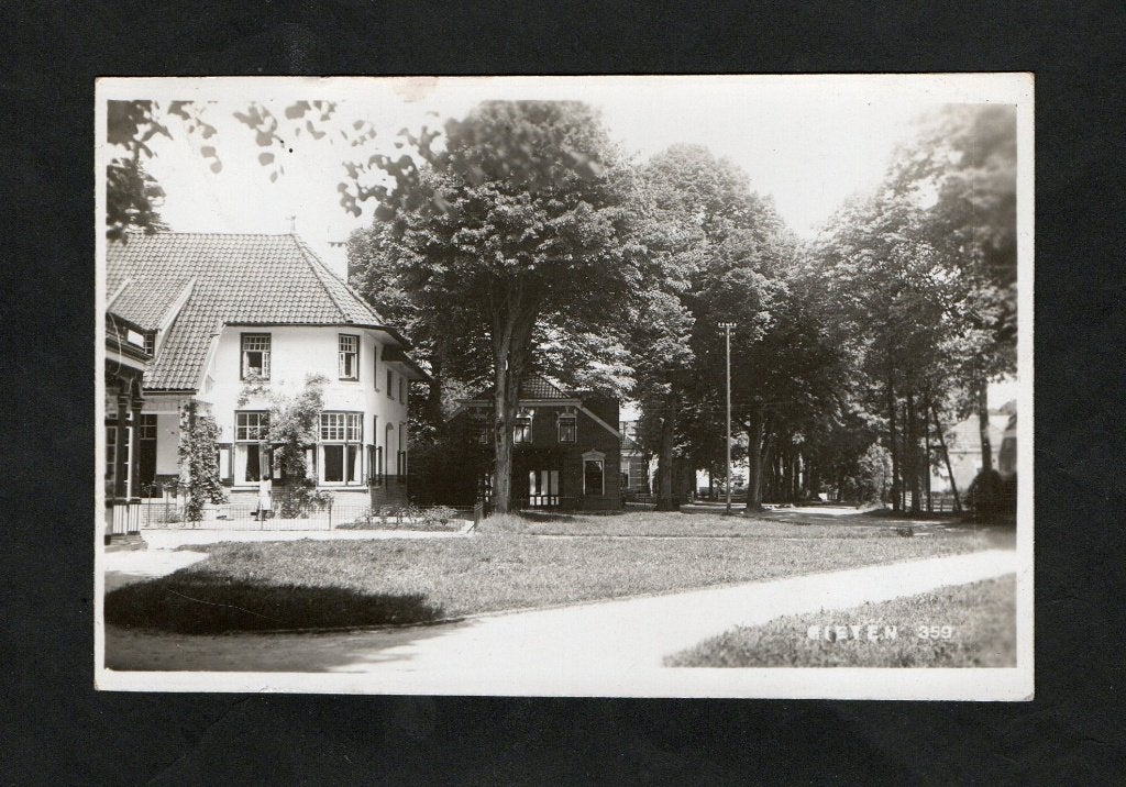 Gieten Drenthe Dorpsgezicht Fotokaart 1932., Verzamelen, Ophalen of Verzenden, 1920 tot 1940, Gelopen, Drenthe