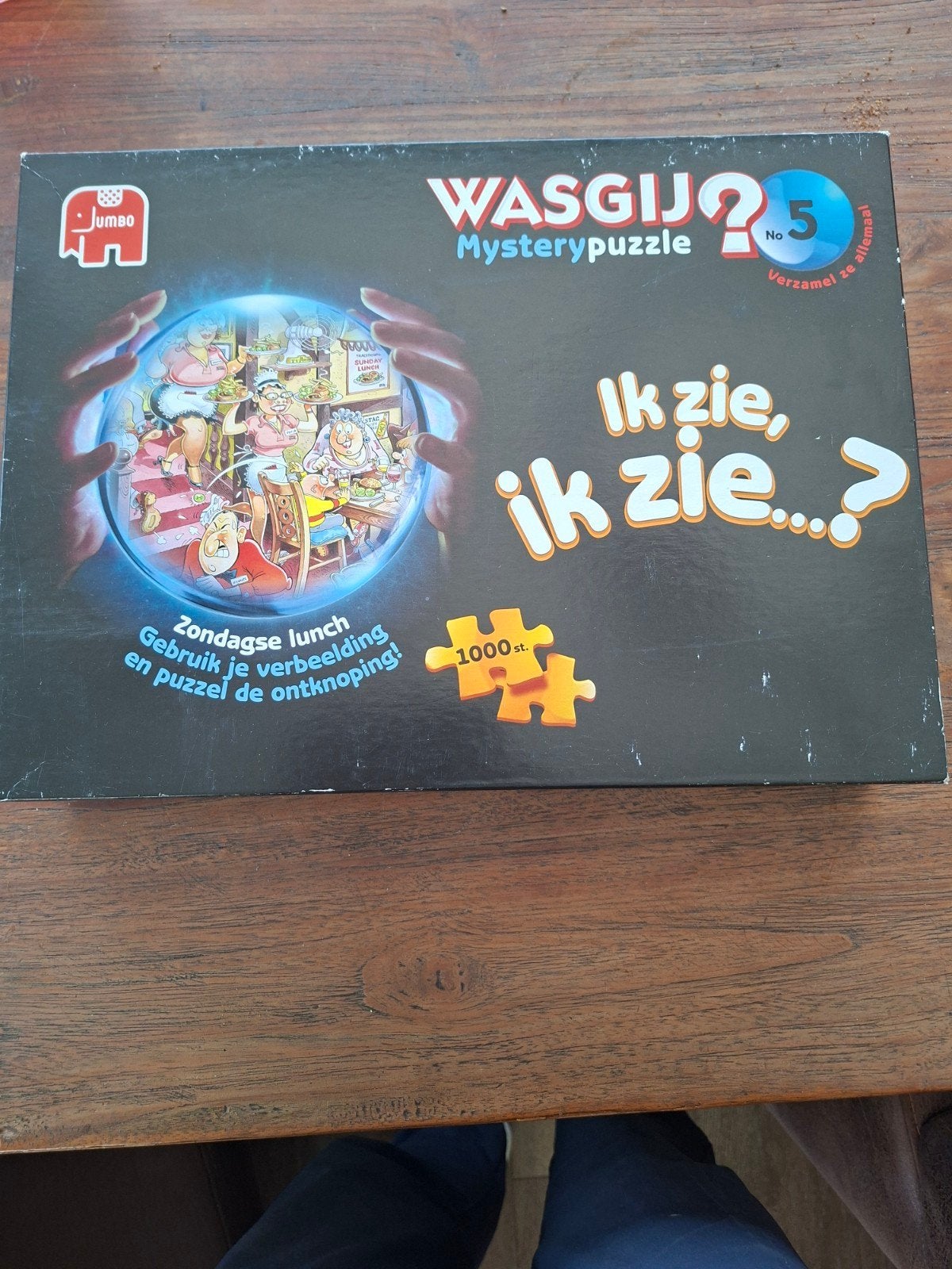 wasgij mystery 5 zondagse lunch, Ophalen of Verzenden, 500 t/m 1500 stukjes, Zo goed als nieuw