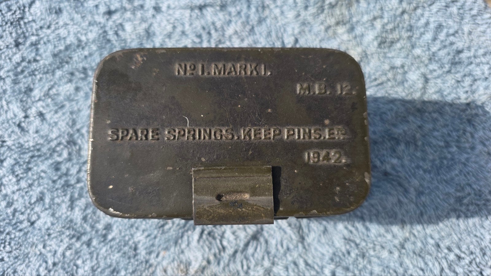 2 inch mortier blikje Brits., Verzamelen, Ophalen of Verzenden, Landmacht, Engeland
