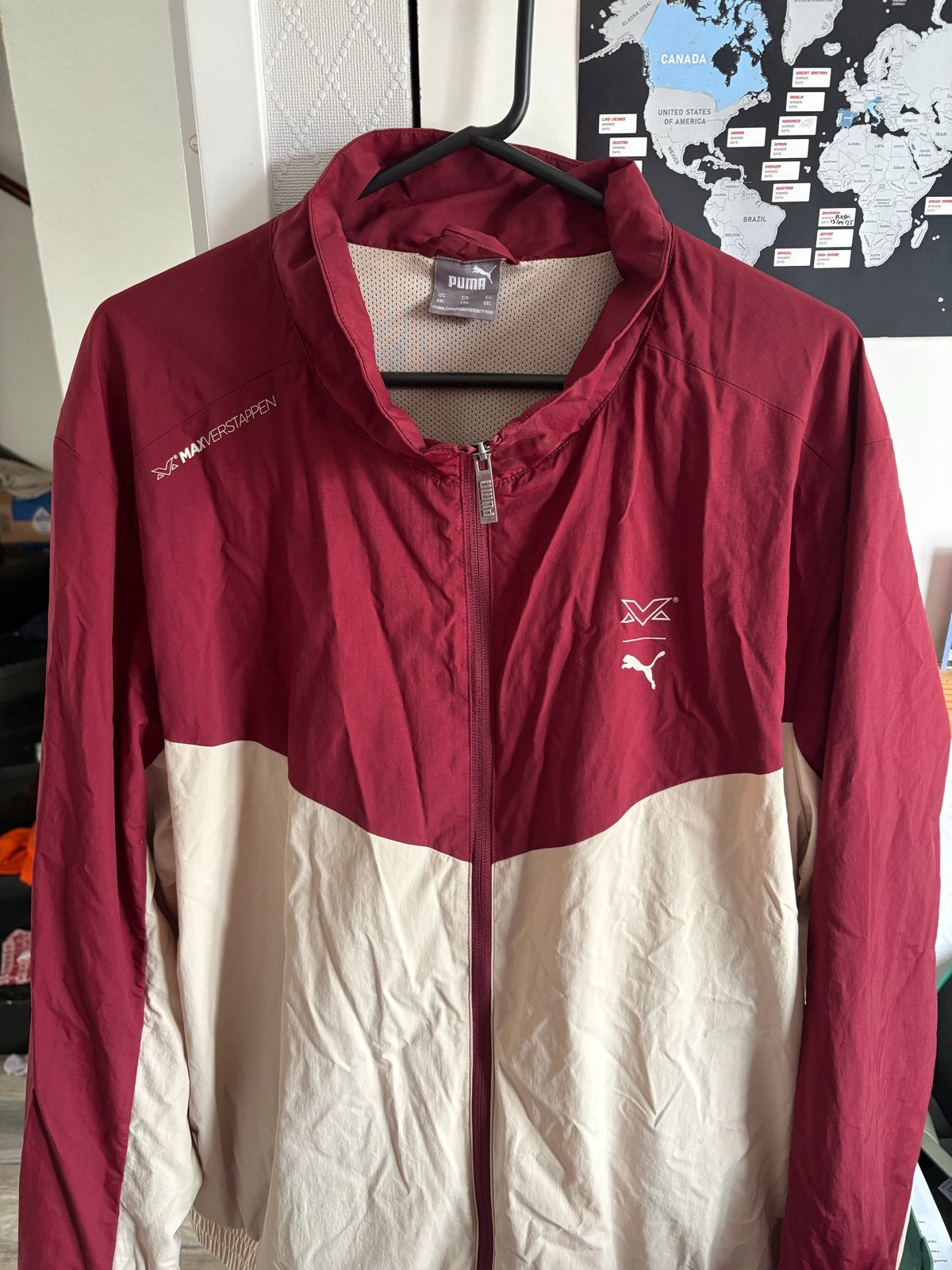 Puma Max Verstappen Red Bull Racing Windjack XXL, Ophalen of Verzenden, Zo goed als nieuw, Overige maten, Meerkleurig