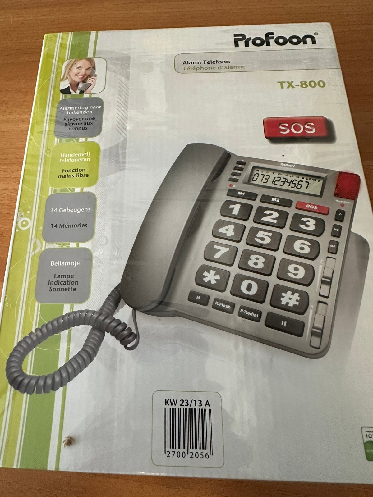 Profoon TX 800 senioren , alarm telefoon, Ophalen of Verzenden, Nieuw