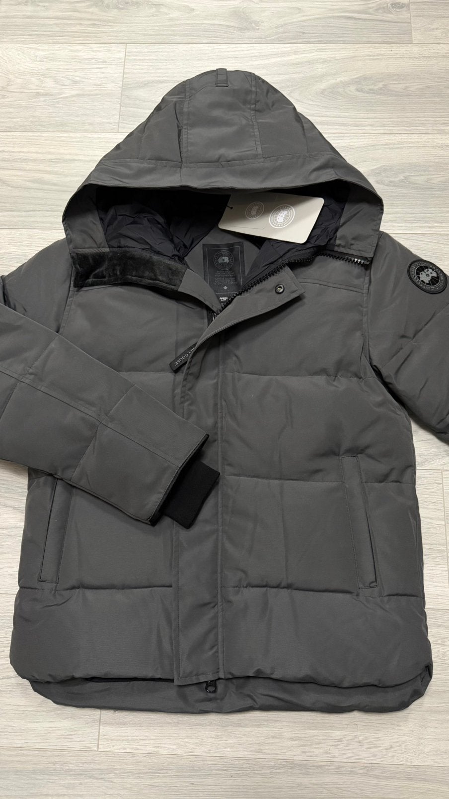 Canada Goose Macmillan Gray - Black Label, Alle maten, Kleding | Heren, Ophalen of Verzenden, Nieuw, Overige maten, Grijs