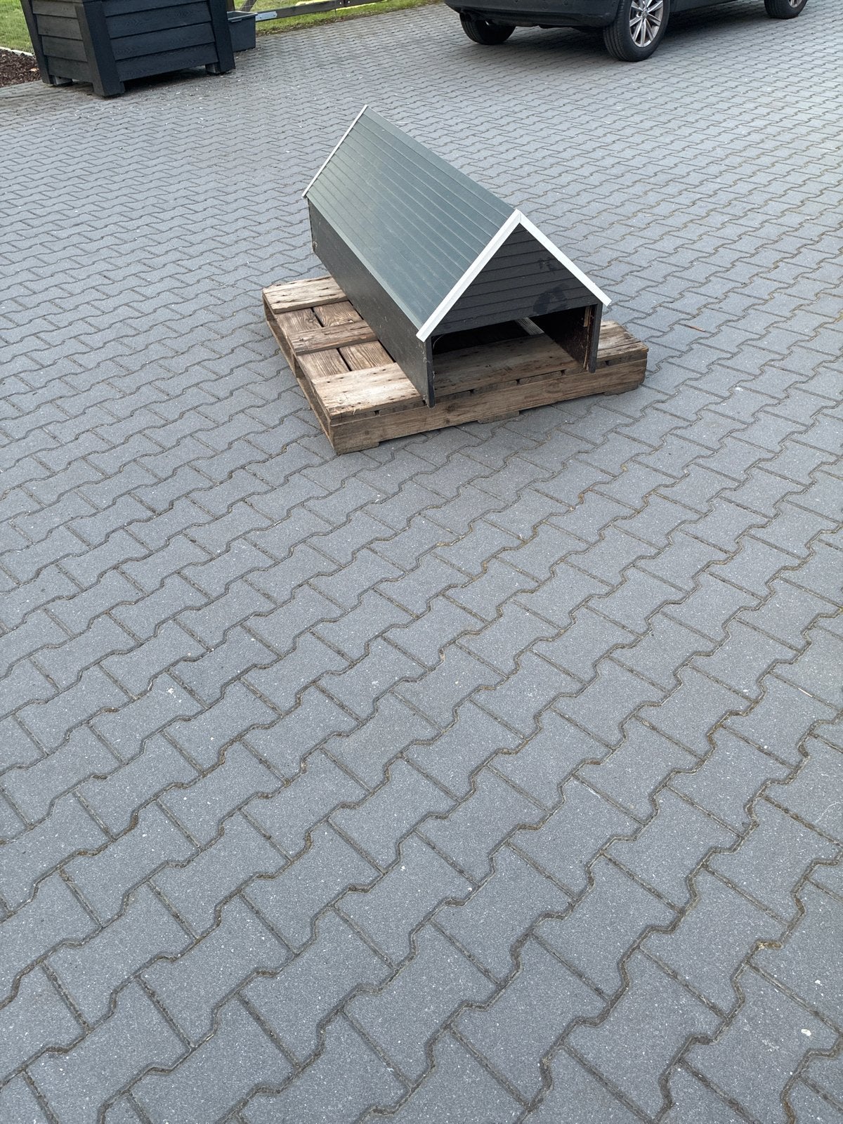 Modelbouw schuur op pallet - Ideaal voor diorama, Gebruikt, Ophalen, Overige merken, Groter dan 1:32
