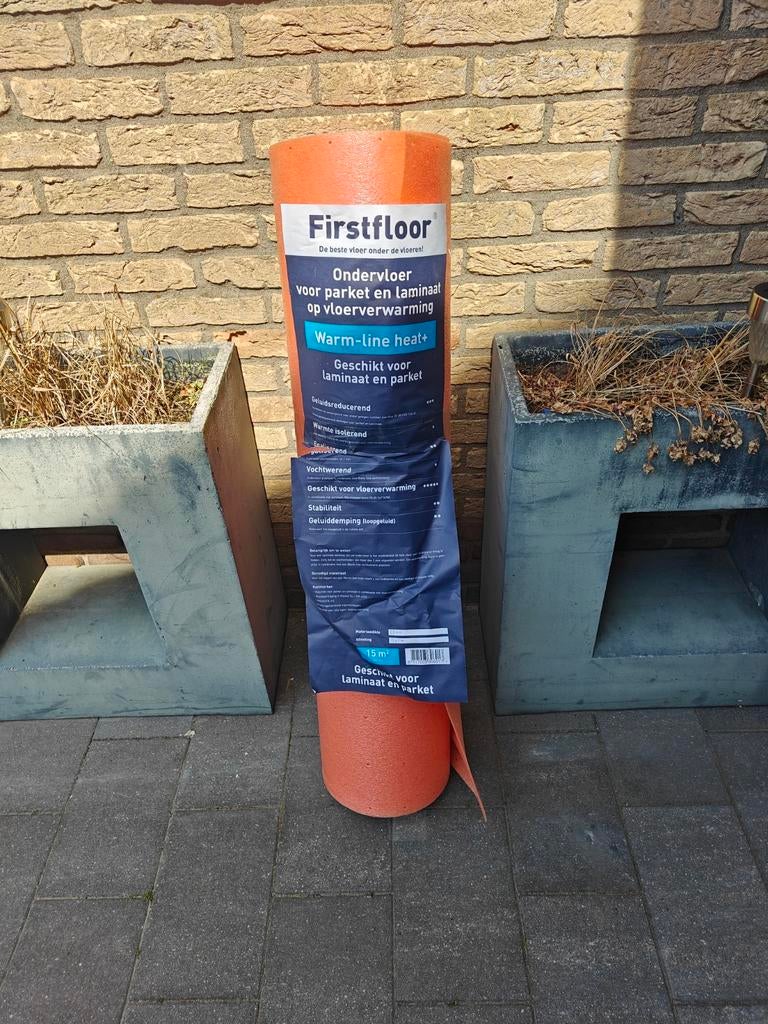 Nieuwe Firstfloor ondervloer voor vloerverwarming, Doe-het-zelf en Verbouw, Vloerdelen en Plavuizen, Nieuw, Overige typen, Overige materialen