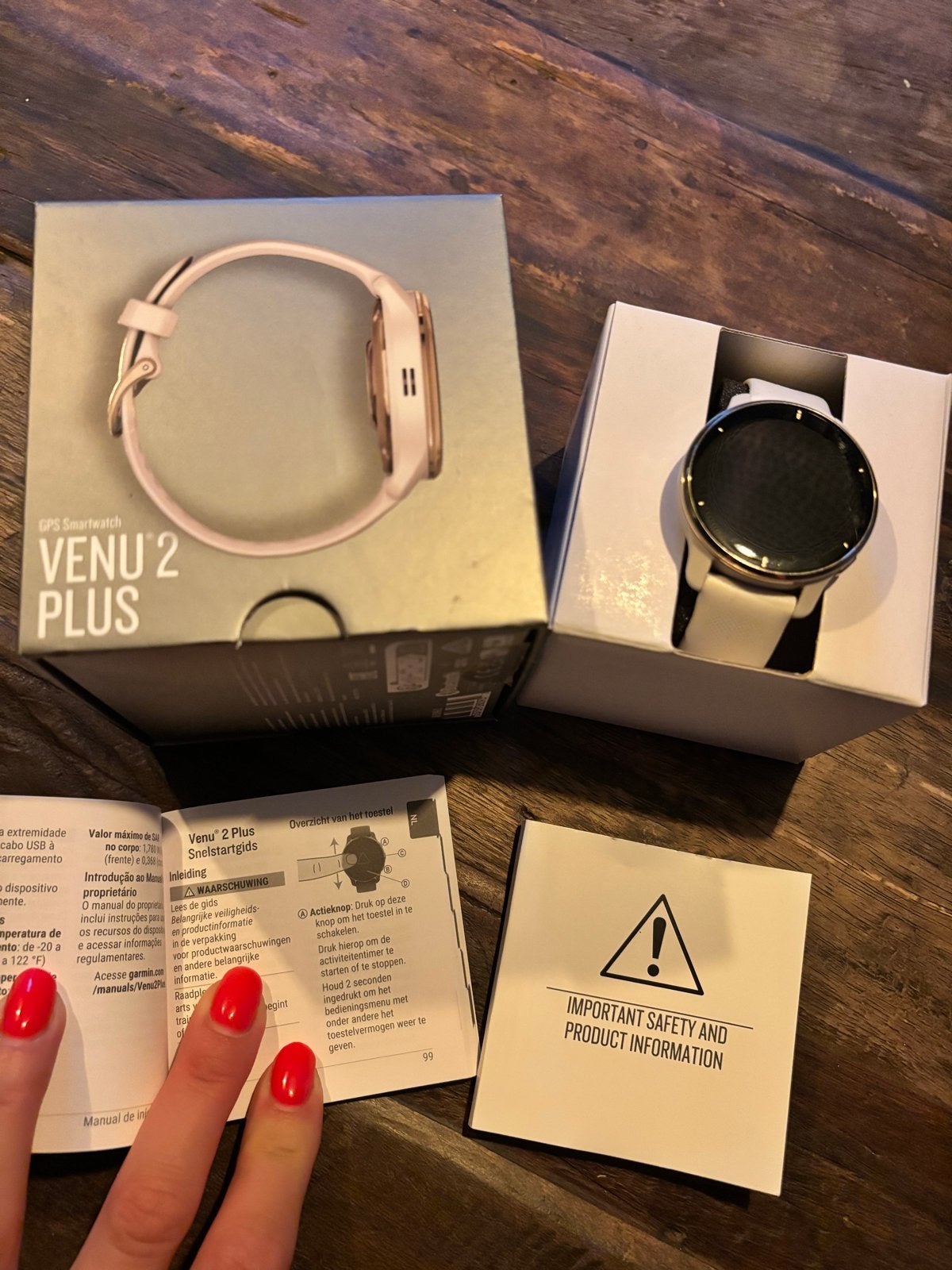 Garmin Venu 2 Plus Smartwatch - Heel goede staat, Sieraden, Tassen en Uiterlijk, Smartwatches, Afstand, Wit, Ophalen of Verzenden