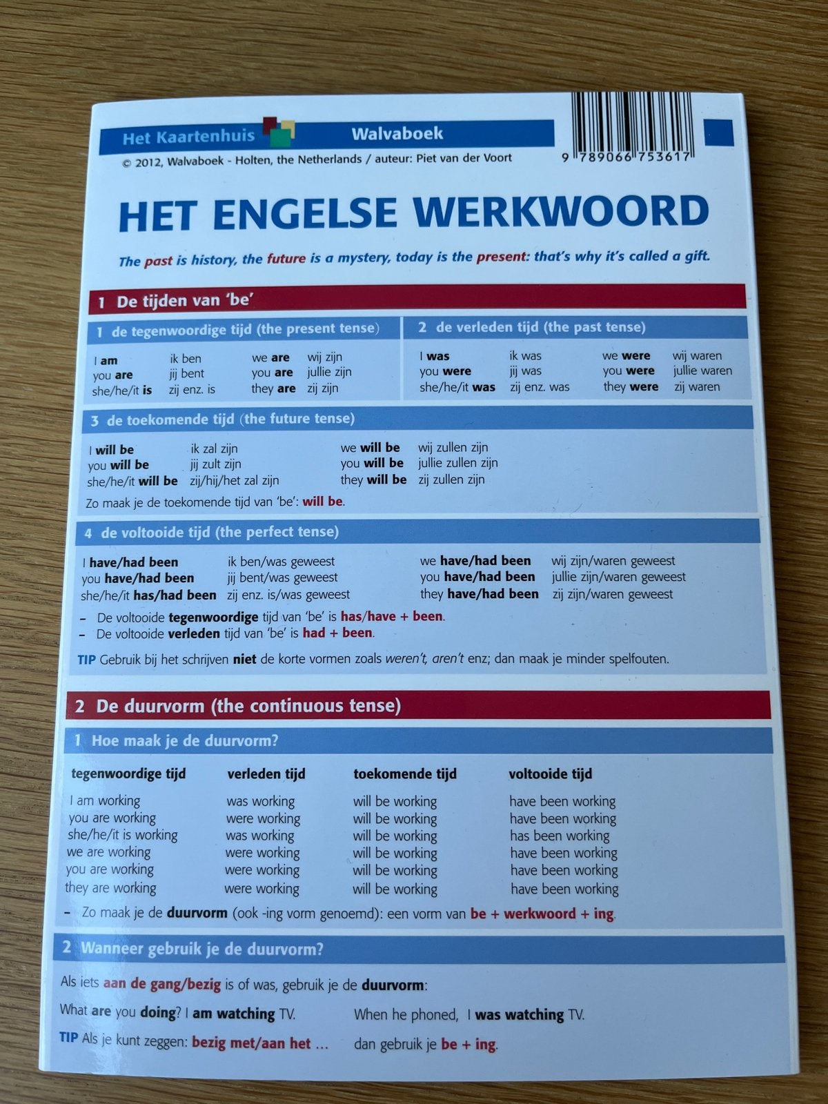 Het Engelse Werkwoord - Walvaboek, Ophalen of Verzenden, Zo goed als nieuw, Non-fictie