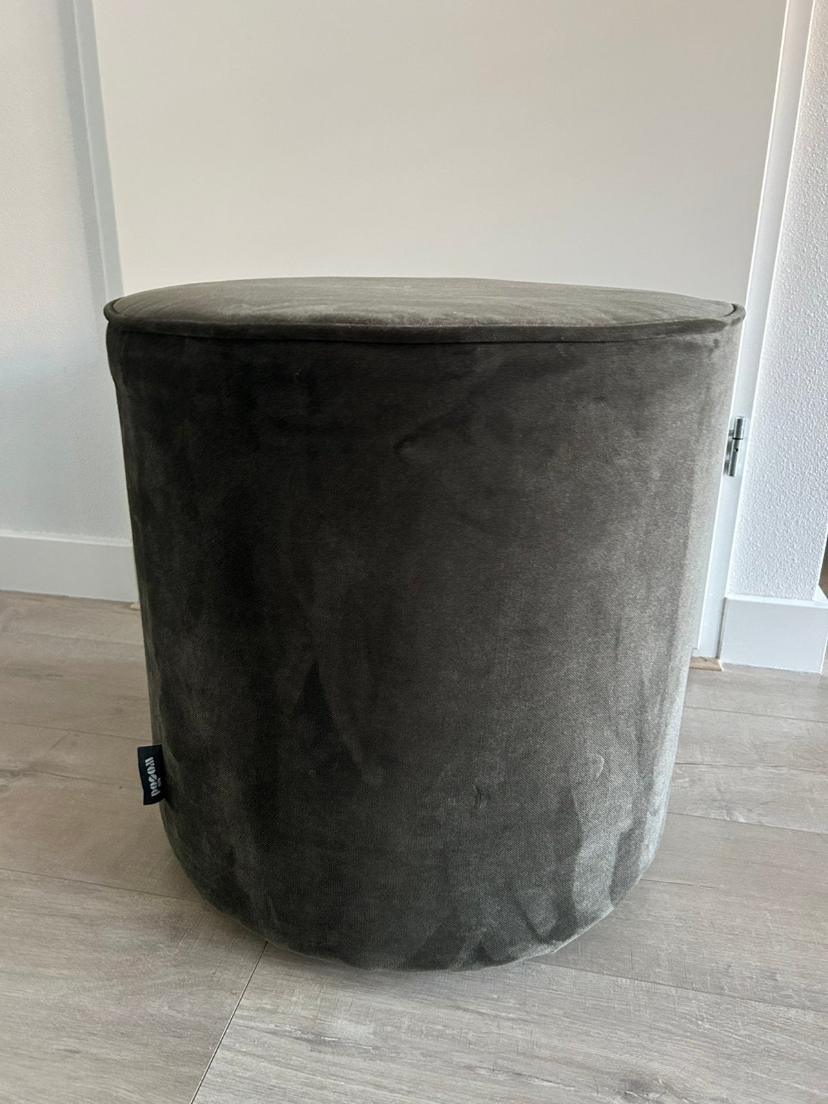 Woood poef sara, Ophalen, Zo goed als nieuw, Rond, Minder dan 50 cm