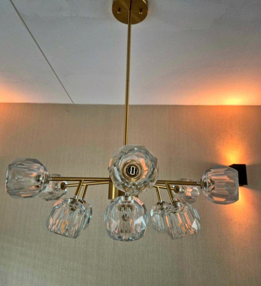 Richmond interiors hanglamp Quinty, Huis en Inrichting, Ophalen, Zo goed als nieuw, Glas