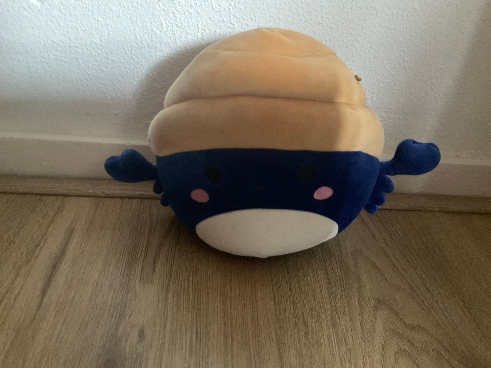 Squishmallow Krab Knuffel - Zo goed als nieuw, Overige typen, Blauw, Ophalen of Verzenden, Middelgroot (20 tot 80 cm)