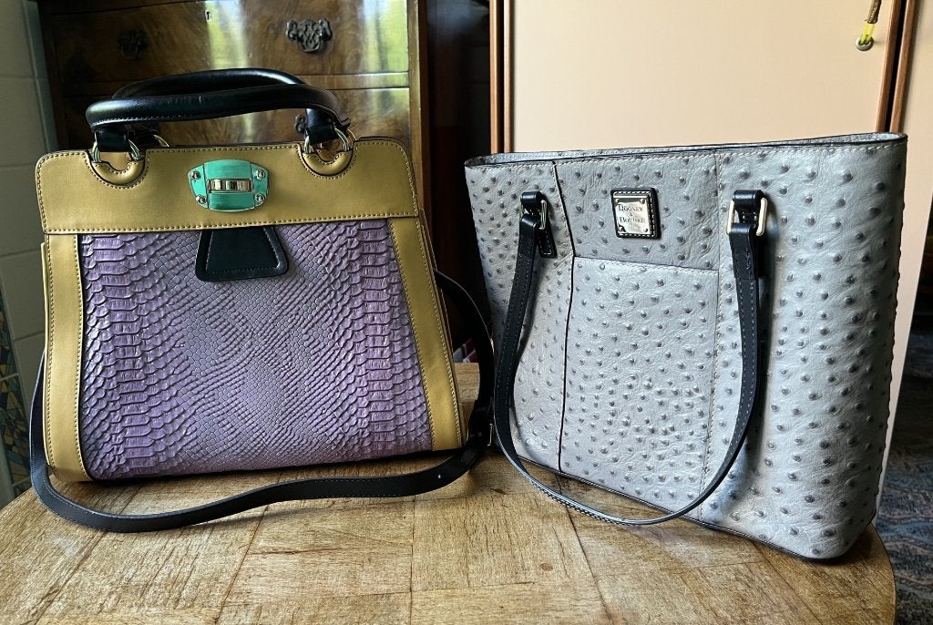 2 lederen handtassen, Ophalen, Nieuw, Overige kleuren, Handtas