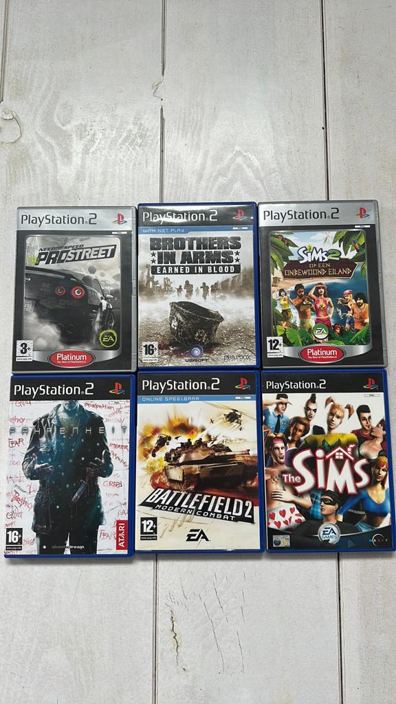 PlayStation 2 Games: The Sims, Battlefield 2, F.E.A.R. en me, Online, Gebruikt, Overige genres, Ophalen of Verzenden