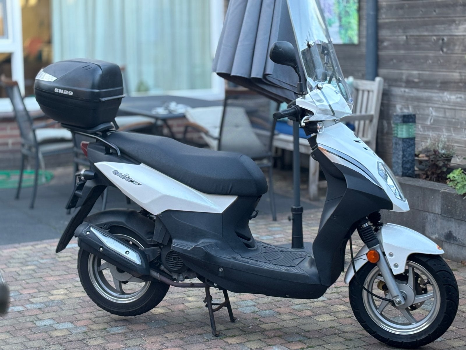 Sym Orbit II 50cc Scooter - Wit, Goed Onderhouden 2008 13 k, Ophalen, Gebruikt, Benzine, Orbit