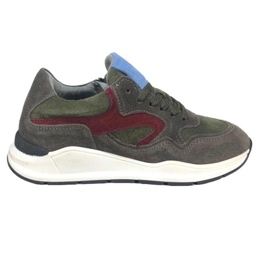 JOPPER maat 28 lerensneaker/rits groen/grijs gratisverzenden, Elzenweg 19 Waalwijk, Verzenden, Schoenen, Nieuw
