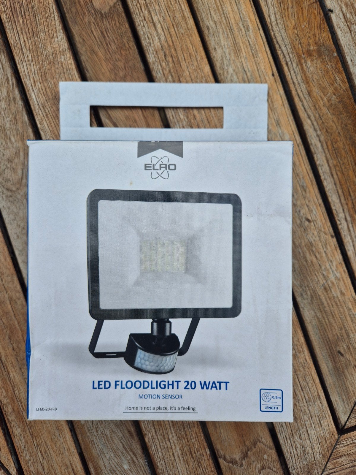 Nieuw: ELRO LED Floodlight 20 Watt met Bewegingssensor, Ophalen of Verzenden, Nieuw, Minder dan 50 watt, Lamp met armatuur