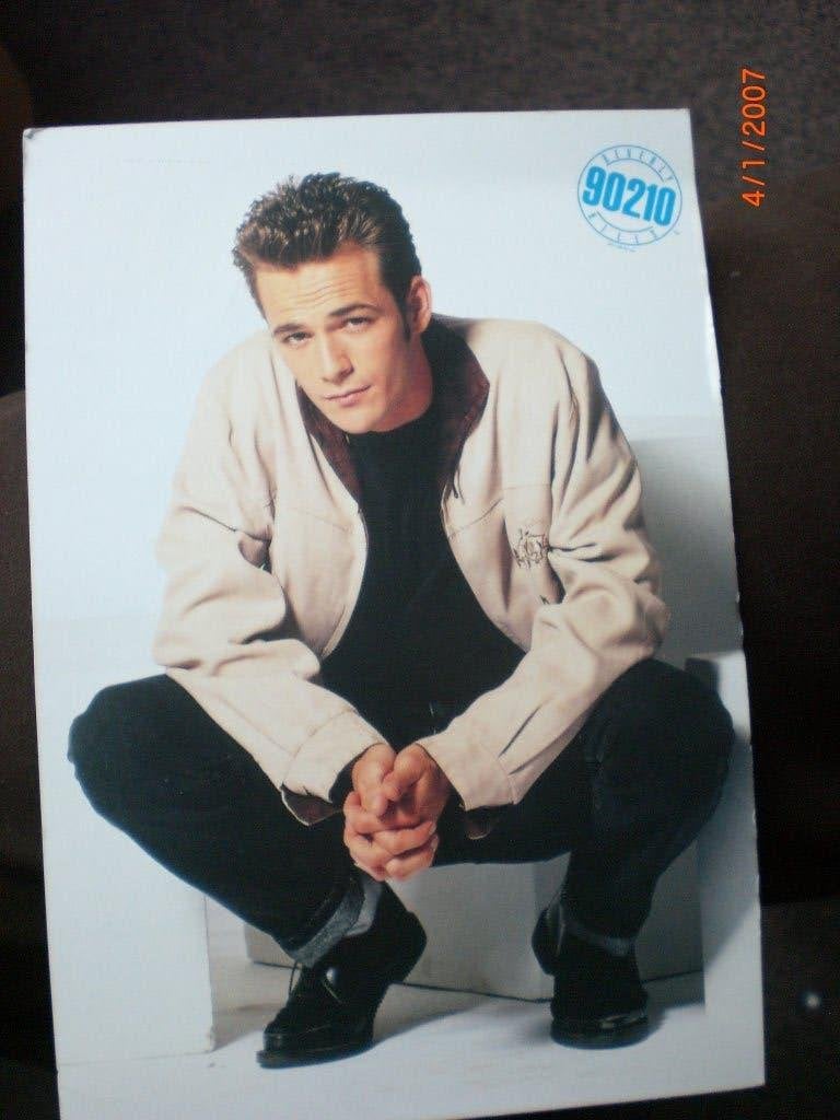 kaart Beverly Hills 90210 Luke Perry, Ophalen of Verzenden, 1980 tot heden, Ongelopen, Sterren en Beroemdheden