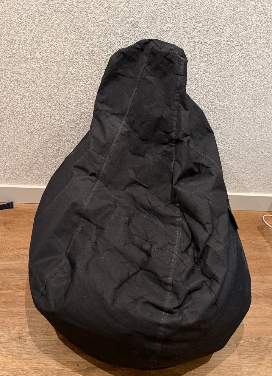Zwarte zitzak - kinderformaat, Huis en Inrichting, Zitzakken, Ophalen, Gebruikt, Zwart, Zitzak
