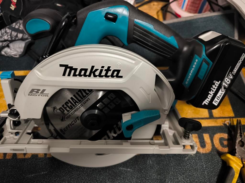 Makita DHS680 Accu Cirkelzaag 18V, Ophalen, Gebruikt, Cirkelzaag, Makita