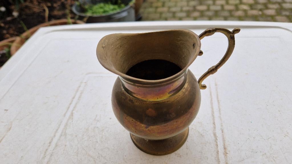 antiek koperen kannetje, Ophalen of Verzenden, Koper