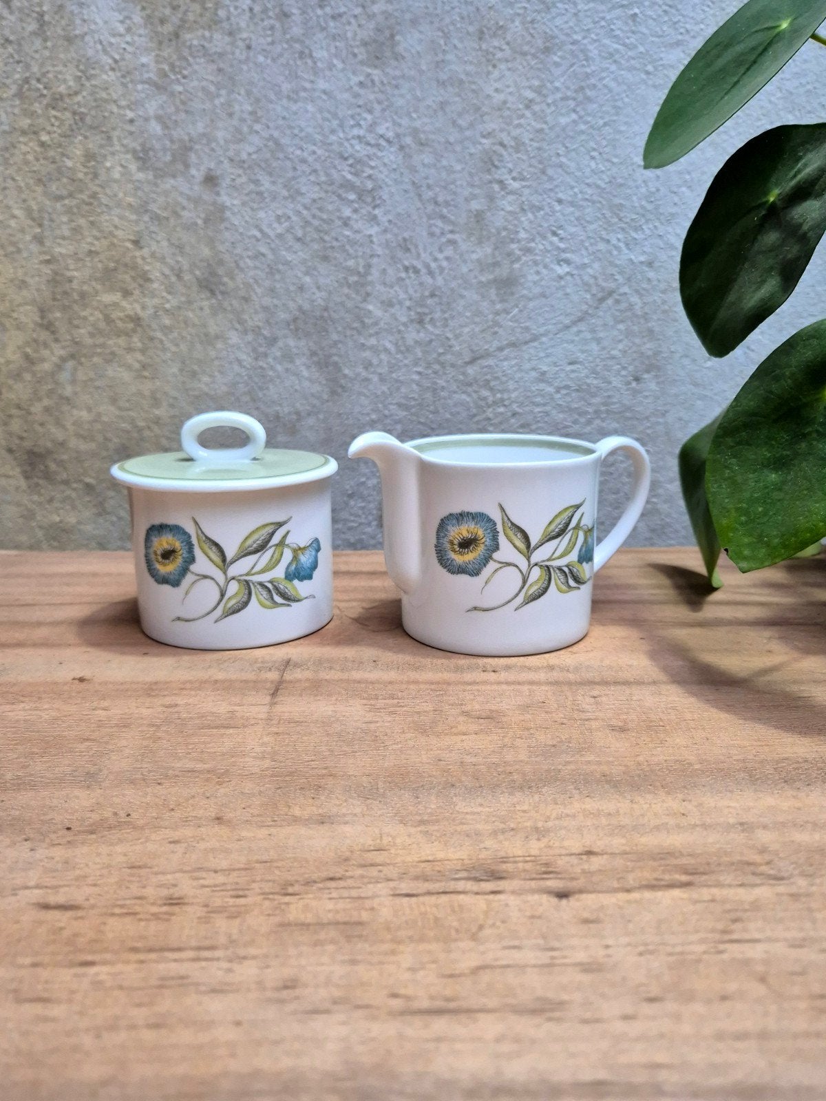 Vintage Bone China Melkkan en Suikerpot - Royal Grafton, Ophalen of Verzenden