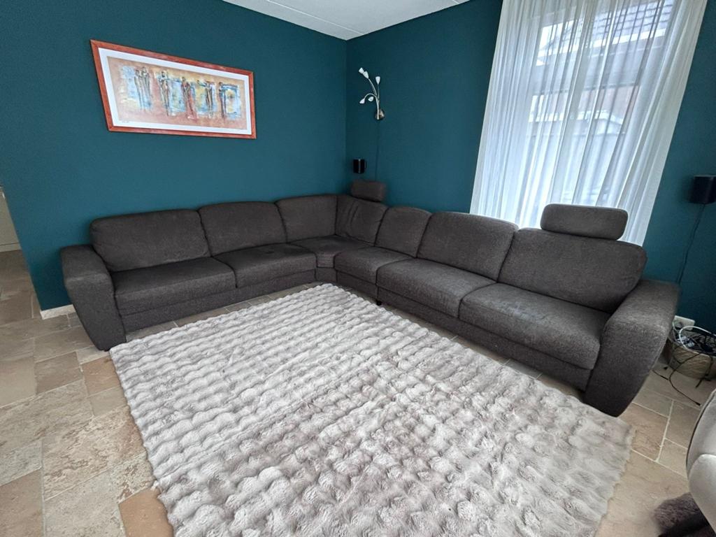 Grote Royale Hoekbank - Comfortabel en Stijlvol, Ophalen, Gebruikt, 100 tot 125 cm, Hoekbank