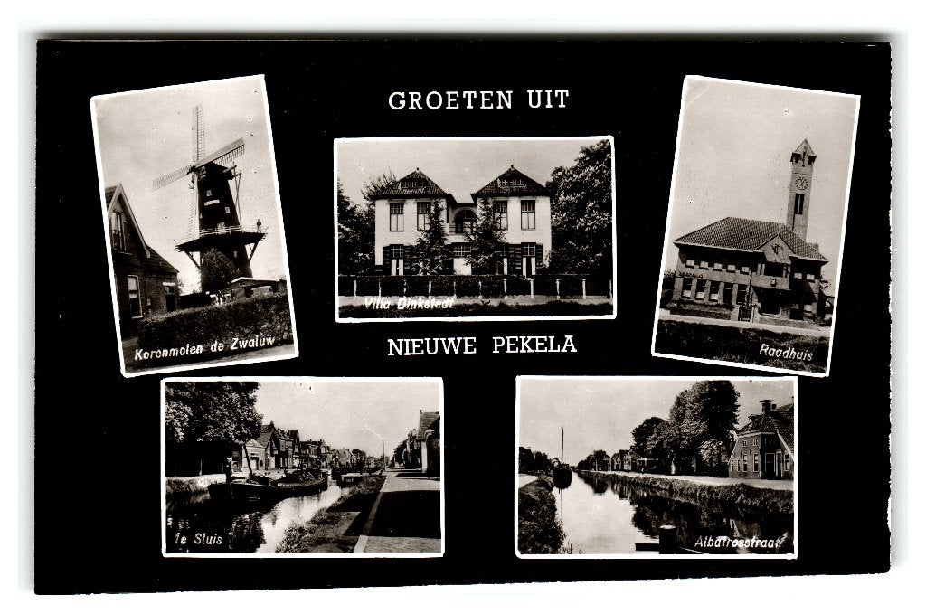 Nieuwe Pekela, Groeten uit Nieuwe Pekela, Verzamelen, Ansichtkaarten | Nederland, Ophalen of Verzenden, 1960 tot 1980, Ongelopen