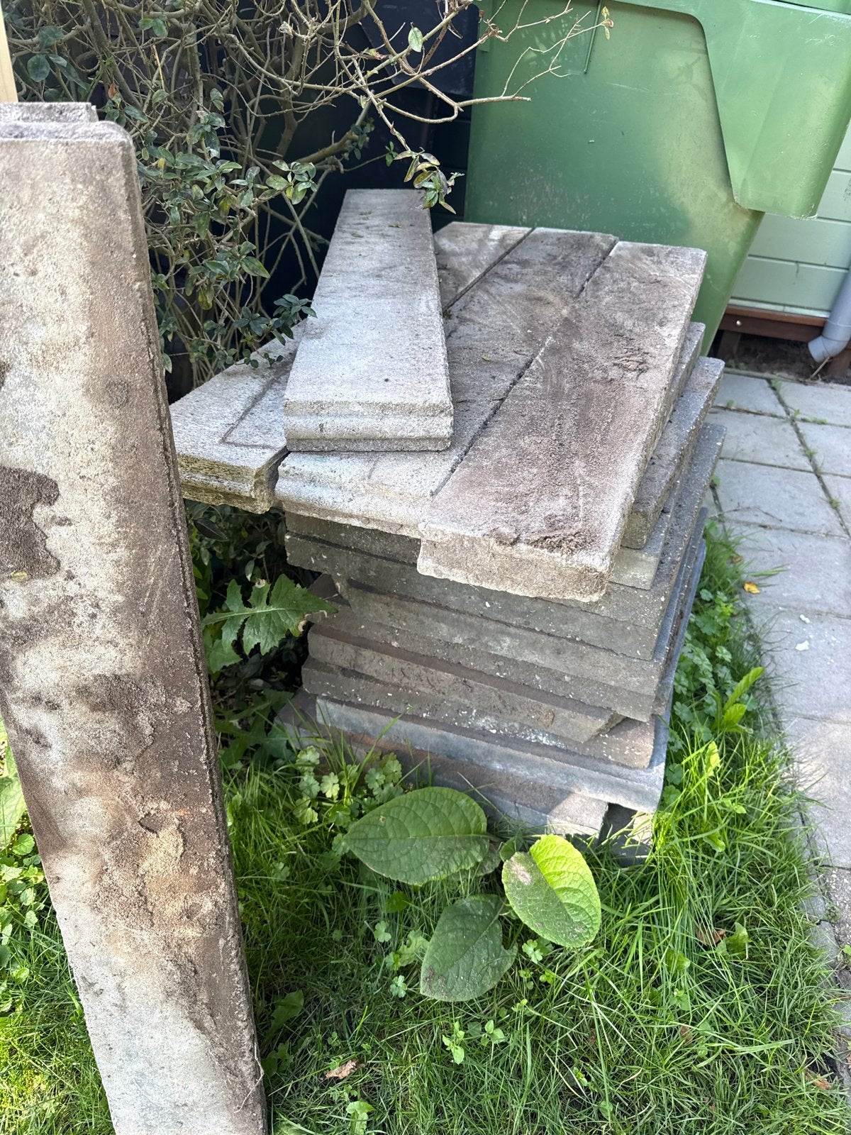 Gebruikte betonnen terrastegels, Ophalen, Gebruikt, Minder dan 5 m², Beton