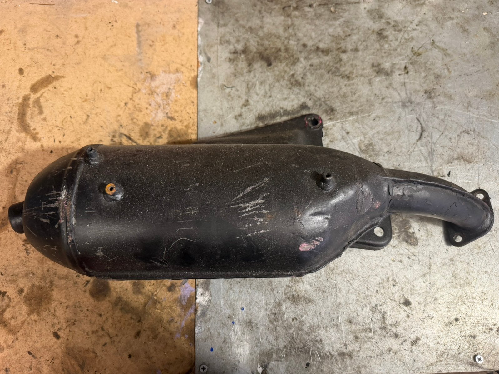Piaggio sc01 uitlaat 125cc 180cc, Ophalen of Verzenden