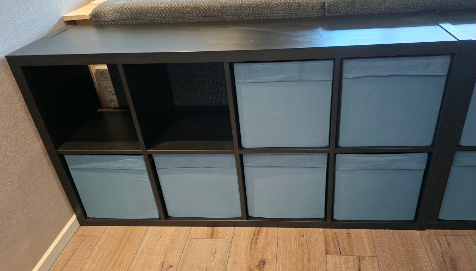kallax kast zwart 8vaks, Ophalen, Zo goed als nieuw, 25 tot 50 cm, 50 tot 100 cm
