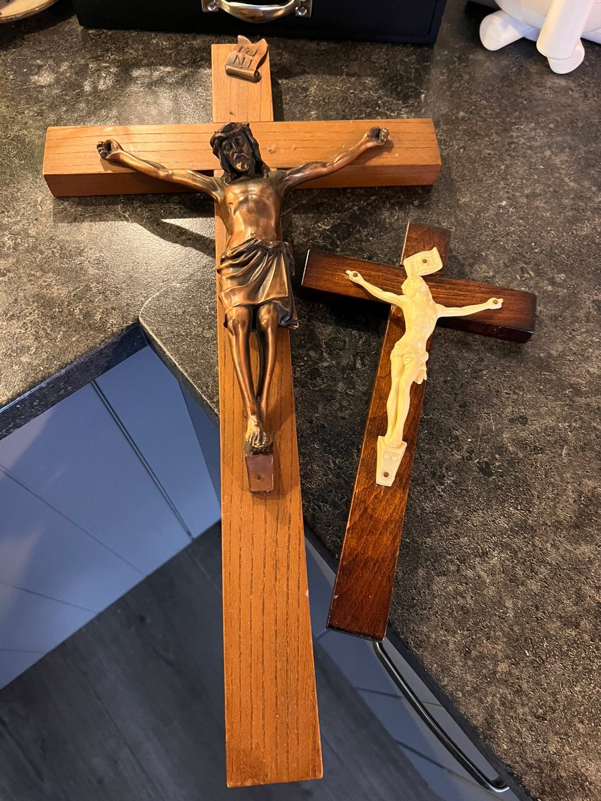 2 stuks kruizen, here Jezus, Ophalen of Verzenden