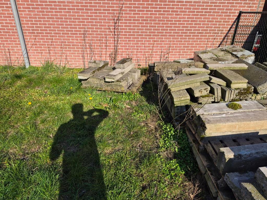 Diverse maten stoepbanden, Tuin en Terras, Tegels en Klinkers, Ophalen, Gebruikt, Beton, Overige typen