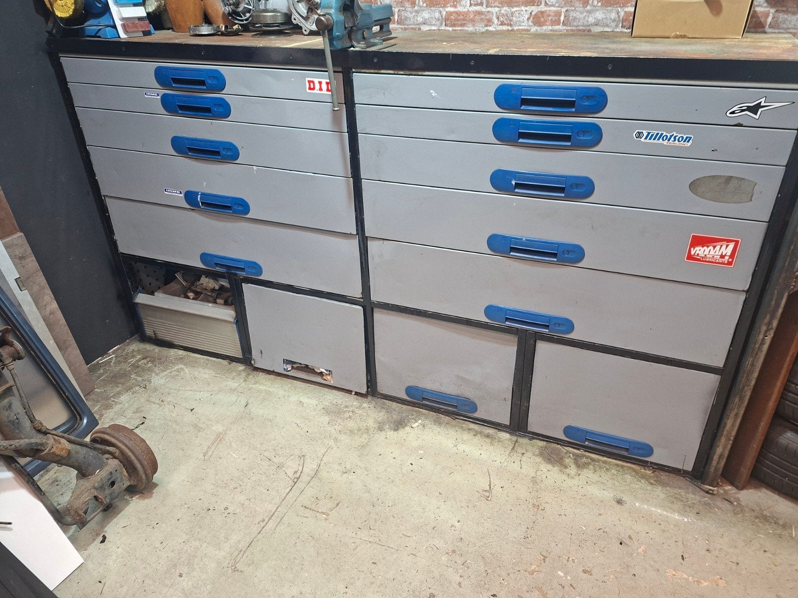 Gereedschap ladekast werkbank, Ophalen, Gebruikt, 170 cm of meer