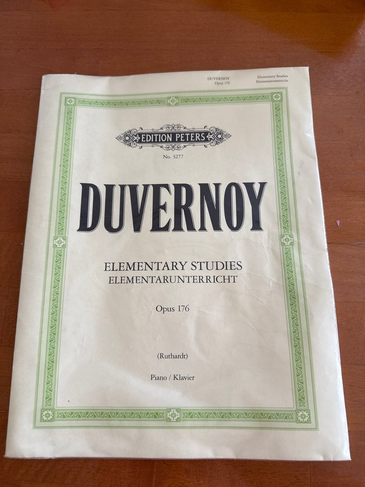 Duvernoy Elementarunterricht Opus 176 - Piano Studies, Klassiek, Les of Cursus, Ophalen of Verzenden, Zo goed als nieuw