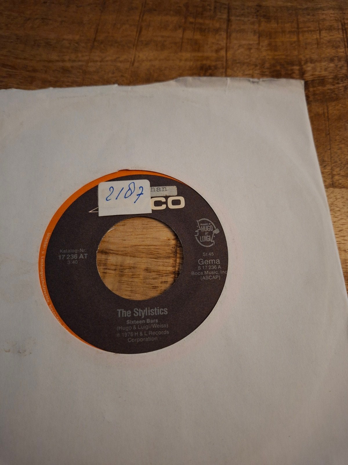 The stylistics  / sixteen bars, Ophalen of Verzenden, Zo goed als nieuw, Pop