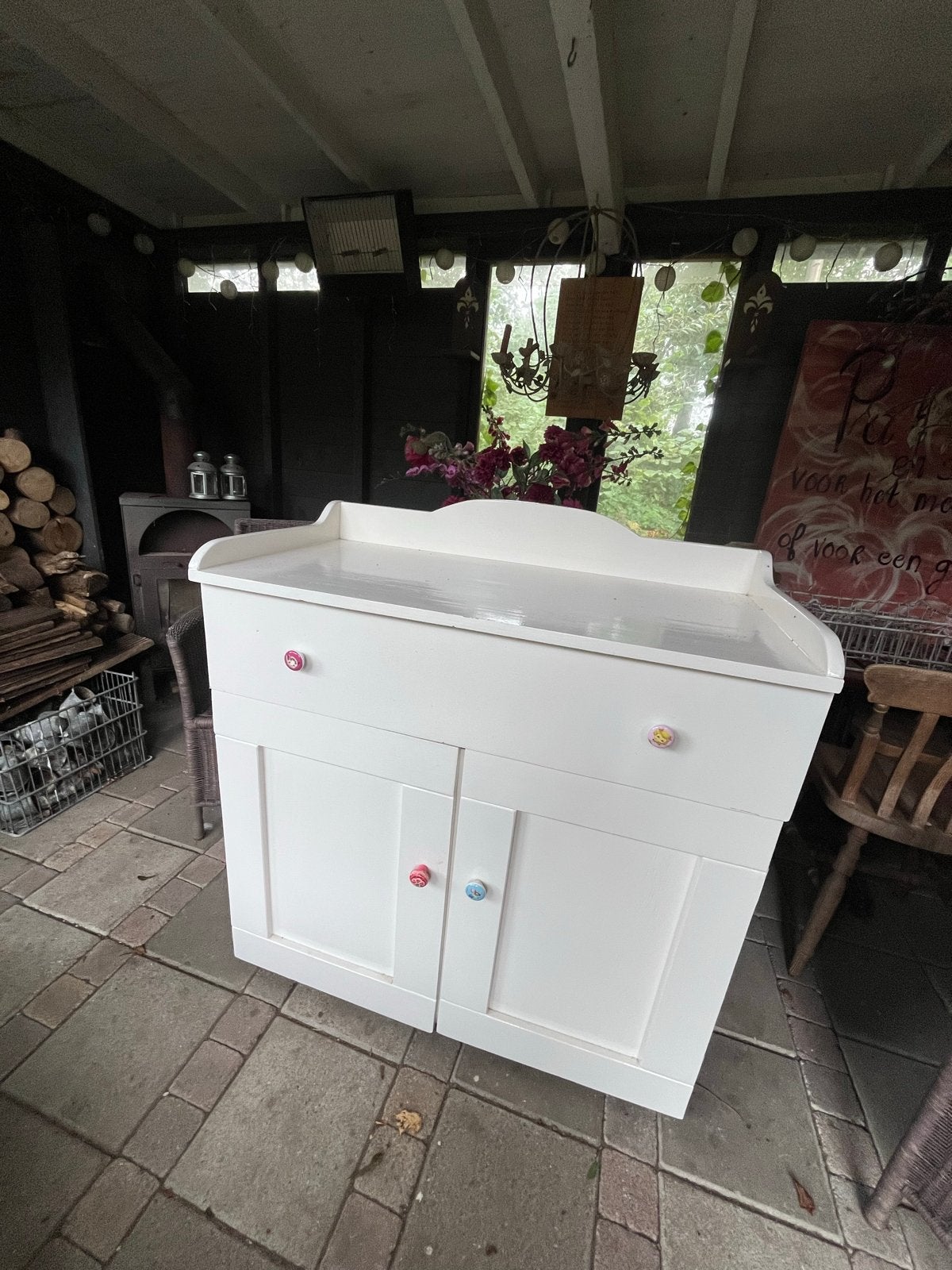 Commode met lade en deuren - 100x50 cm, Ophalen, Gebruikt, 100 tot 150 cm, Met lade(s)