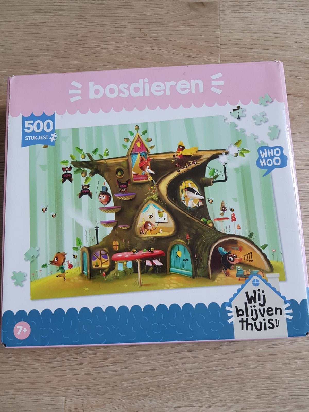 Bosdieren puzzel 500 stukjes - High5, Ophalen of Verzenden, Meer dan 50 stukjes, Gebruikt, 6 jaar of ouder