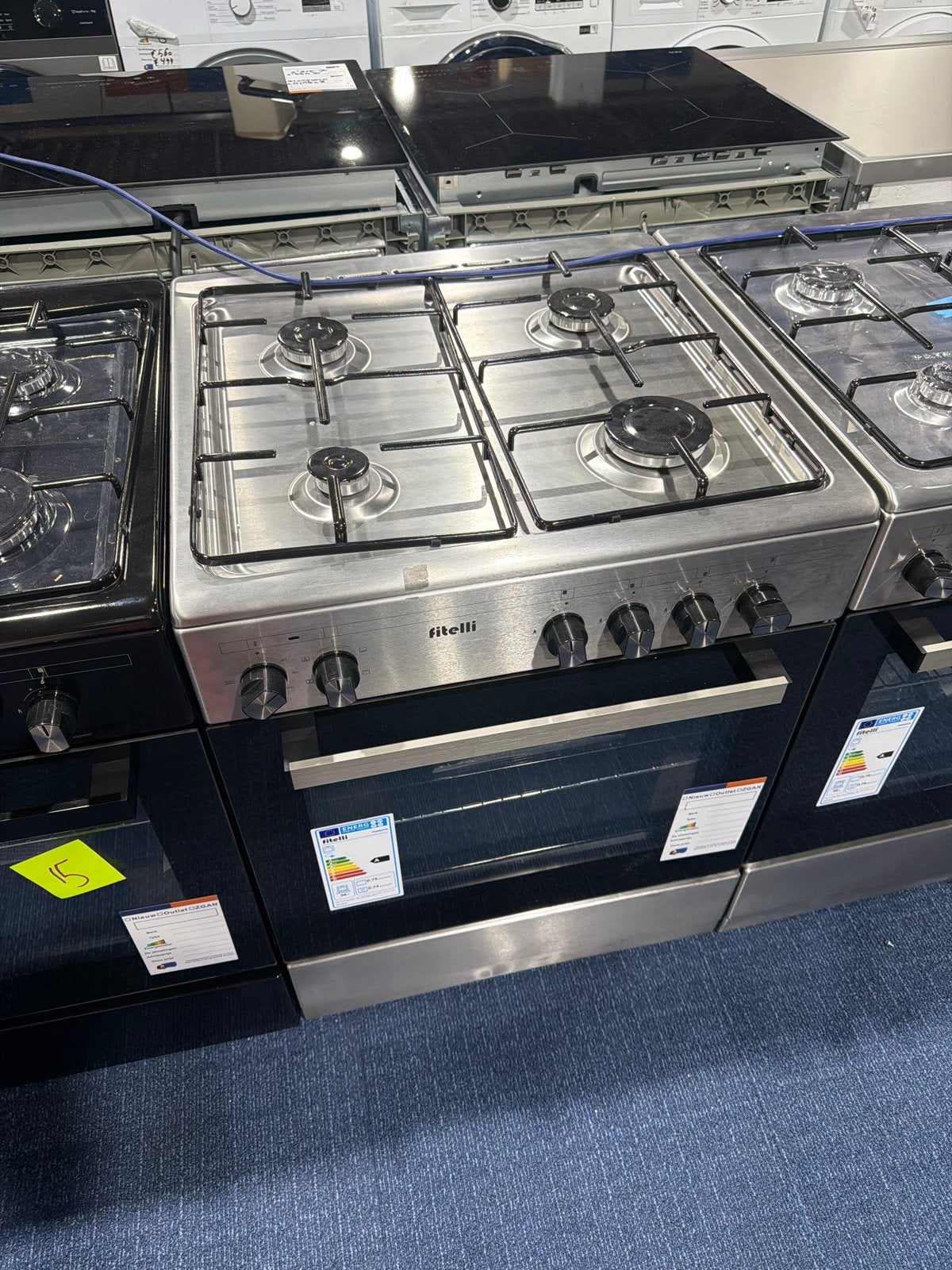 Nieuw Fitelli Gasfornuis met Oven energielabel A, 60 cm of meer, Nieuw, Energieklasse A of zuiniger, Gas