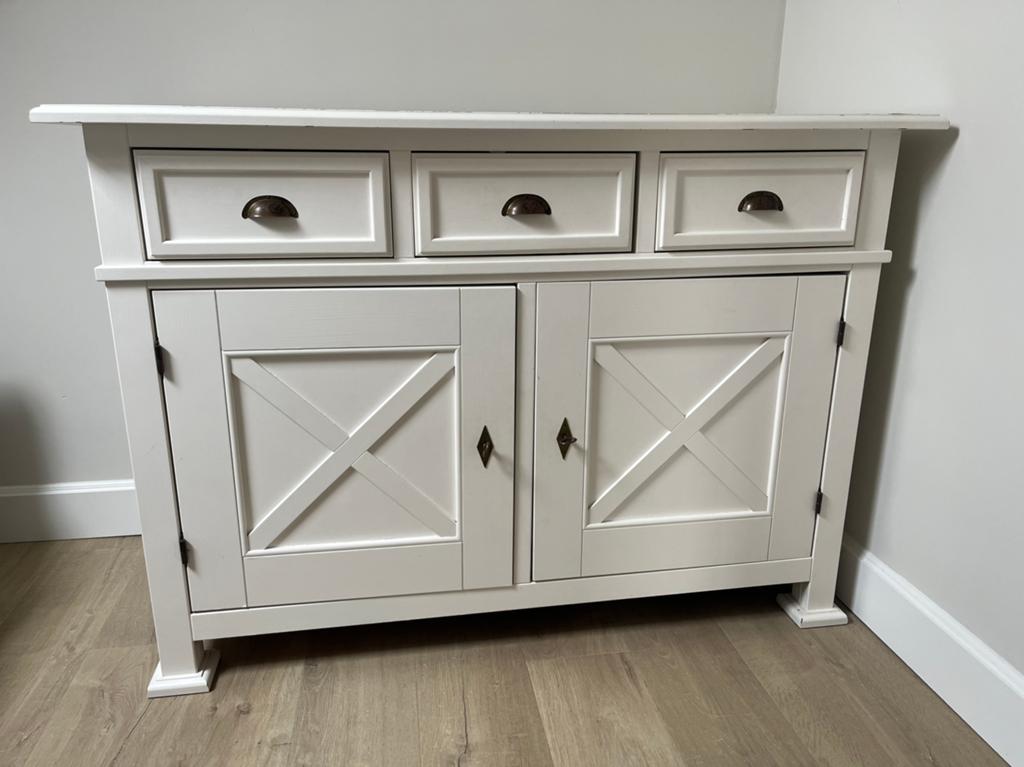 Mooie commode en ledikantje van New England serie (babypark), Kinderen en Baby's, Kinderkamer | Commodes en Kasten, Ophalen, Gebruikt