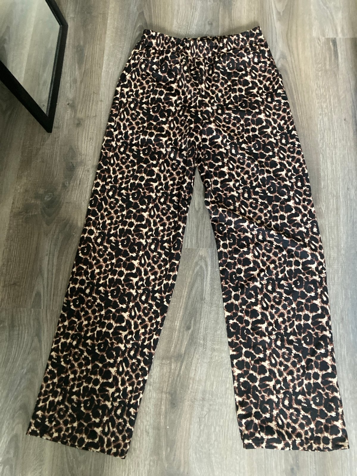 Leopard print broek, Maat 38/40 (M), Bruin, Ophalen of Verzenden, Zo goed als nieuw
